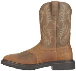 Ariat Boots: Men's Brown 10010134 Steel Toe Heat-Resistant EH Cowboy Boots 9 Ariat Boots: Men's Brown 10010134 Steel Toe Heat-Resistant EH Cowboy Boots -Georgia Boot Store 10010134 side