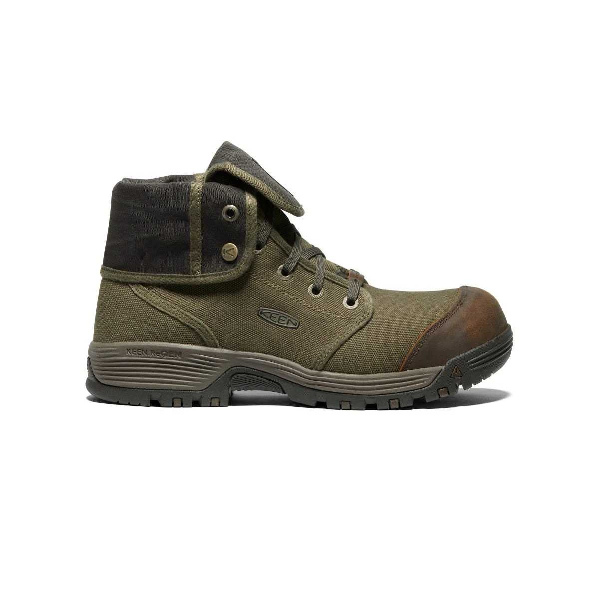 Keen Utility Boots: Men's 1026364 Military Olive Black Carbon Fiber Toe Roswell Mid 6" EH Work Boot 5 Keen Utility Boots: Men's 1026364 Military Olive Black Carbon Fiber Toe Roswell Mid 6" EH Work Boot - Image 3