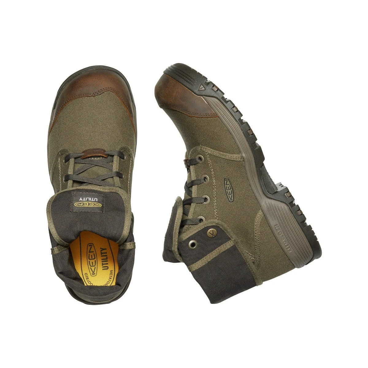 Keen Utility Boots: Men's 1026364 Military Olive Black Carbon Fiber Toe Roswell Mid 6" EH Work Boot 6 Keen Utility Boots: Men's 1026364 Military Olive Black Carbon Fiber Toe Roswell Mid 6" EH Work Boot - Image 4