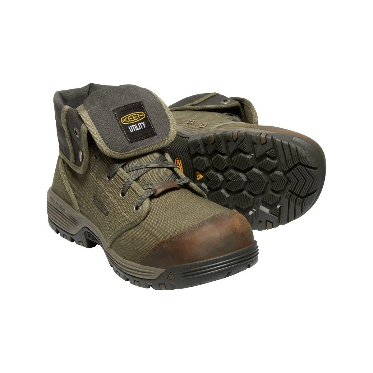Keen Utility Boots: Men's 1026364 Military Olive Black Carbon Fiber Toe Roswell Mid 6" EH Work Boot 4 Keen Utility Boots: Men's 1026364 Military Olive Black Carbon Fiber Toe Roswell Mid 6" EH Work Boot - Image 2