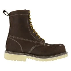 Iron Age Boots: Men's IA5082 BRN Brown 8" Wedge Work Boot, Comp Toe -Georgia Boot Store 1 4