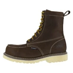 Iron Age Boots: Men's IA5082 BRN Brown 8" Wedge Work Boot, Comp Toe -Georgia Boot Store 3