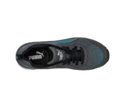 Puma Shoes: Women's 643905 Black Blue Composite-Fiberglass Toe Fuse Knit Work Shoe -Georgia Boot Store 643905 fuse knit blue wns low top web