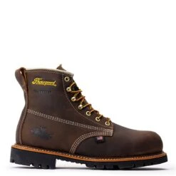 Thorogood Boots: Men's 814 4514 Brown Soft Toe USA Made American Heritage Waterproof Insulated Crazyhorse Work Boot 9 Thorogood Boots: Men's 814 4514 Brown Soft Toe USA Made American Heritage Waterproof Insulated Crazyhorse Work Boot -Georgia Boot Store 804 4514 2edit 1