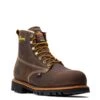 Thorogood Boots: Men's 814 4514 Brown Soft Toe USA Made American Heritage Waterproof Insulated Crazyhorse Work Boot -Georgia Boot Store 804 4514 5edit1 1