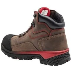 Timberland Pro Boots: Men's A1WSB Brown Red Bosshog Composite Toe Waterproof 6" Work Boot 9 Timberland Pro Boots: Men's A1WSB Brown Red Bosshog Composite Toe Waterproof 6" Work Boot -Georgia Boot Store a1wsb 3edit