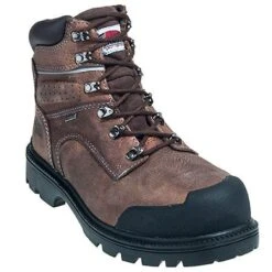 Avenger Boots: Men's Brown A7258 Steel Toe Waterproof Puncture Resistant Boots -Georgia Boot Store avenger a7258 p 01