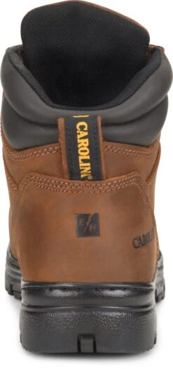 Carolina Boots: Men's CA3527 Brown Steel Toe Internal Met Guard EH Work Boots -Georgia Boot Store ca3527 500xauto heel