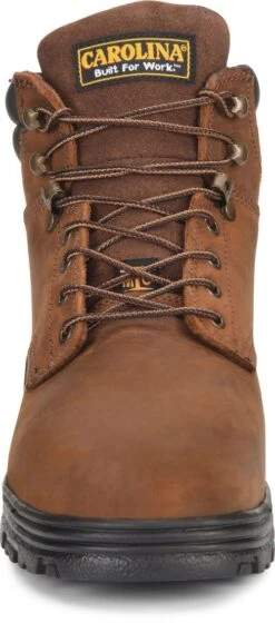 Carolina Boots: Men's CA3527 Brown Steel Toe Internal Met Guard EH Work Boots -Georgia Boot Store ca3527 500xauto toe