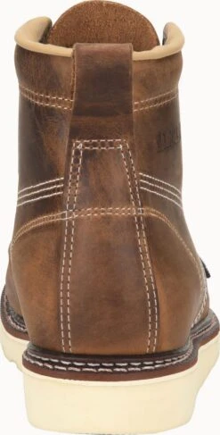Carolina Boots: Men’s CA7011 Old Town Folklore AMP USA 6” Domestic Moc Toe Wedge Work Boot -Georgia Boot Store ca7011 500xauto heel