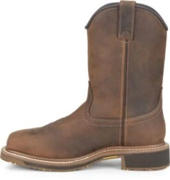 Carolina Boots: Men’s CA8536 Brown Anchor 10” Waterproof Composite Square Toe Roper -Georgia Boot Store ca8536 500xauto instep