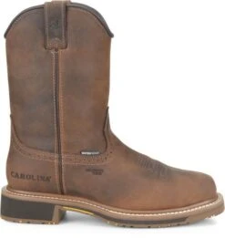 Carolina Boots: Men’s CA8536 Brown Anchor 10” Waterproof Composite Square Toe Roper -Georgia Boot Store ca8536 500xauto profile