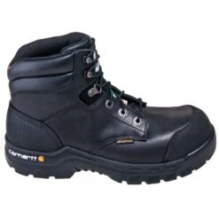 Carhartt Boots: Men's CMR6971 Black Waterproof Puncture-Resistant Composite Toe Boots -Georgia Boot Store carhartt cmr6971 o 01
