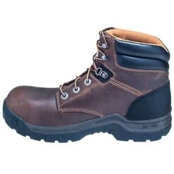Carhartt Boots: Men's Brown CMF6066 Slip Resistant Leather Work Flex EH Boots -Georgia Boot Store carhartt footwear cmf6366 i 01 1