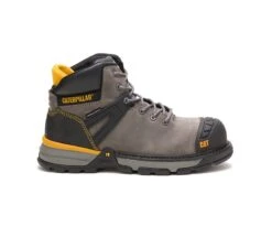 Caterpillar Boots: Men's P91197 Pewter Excavator Superlite Nano Toe Waterproof Work Boot