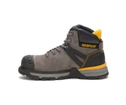 Caterpillar Boots: Men's P91197 Pewter Excavator Superlite Nano Toe Waterproof Work Boot -Georgia Boot Store catm p91197 032919 s20 180