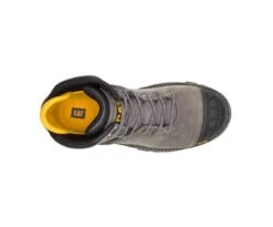 Caterpillar Boots: Men's P91197 Pewter Excavator Superlite Nano Toe Waterproof Work Boot -Georgia Boot Store catm p91197 032919 s20 top