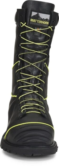 Matterhorn Boots: Men's CV12000 Black Steel Toe 10" Internal Metguard Waterproof Lace To Toe Work Boot -Georgia Boot Store cv12000 500xauto toe