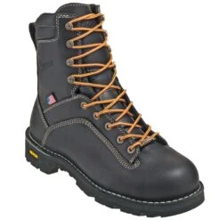 Danner Boots: Men's 17311 Black American-Made EH Waterproof Alloy Toe Boots -Georgia Boot Store danner 17311 p 01