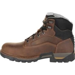 Georgia Boots: Men's GB00312 Brown EH Plain Toe Eagle One Waterproof Boots 10 Georgia Boots: Men's GB00312 Brown EH Plain Toe Eagle One Waterproof Boots -Georgia Boot Store gb00312 5 large