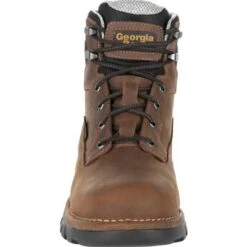 Georgia Boots: Men's GB00313 Brown EH Steel Toe Eagle One Waterproof Work Boots -Georgia Boot Store gb00313 3 large