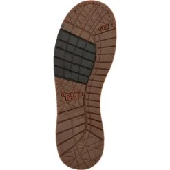 Georgia Boots: Men's GB00489 Brown Plain Toe AMP LT Wedge Moc Toe EH 6" Work Boot -Georgia Boot Store gb00489 outsole