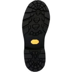 Georgia Boots: Men's GB00603 Black Plain Toe 8" USA Made Logger Waterproof Work Boot -Georgia Boot Store gb00603 outsole