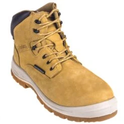 Genuine Grip Boots: Men's 6052 Composite Toe Waterproof Non-Metallic Wheat EH Work Boots -Georgia Boot Store genuine grip 6052 p 01