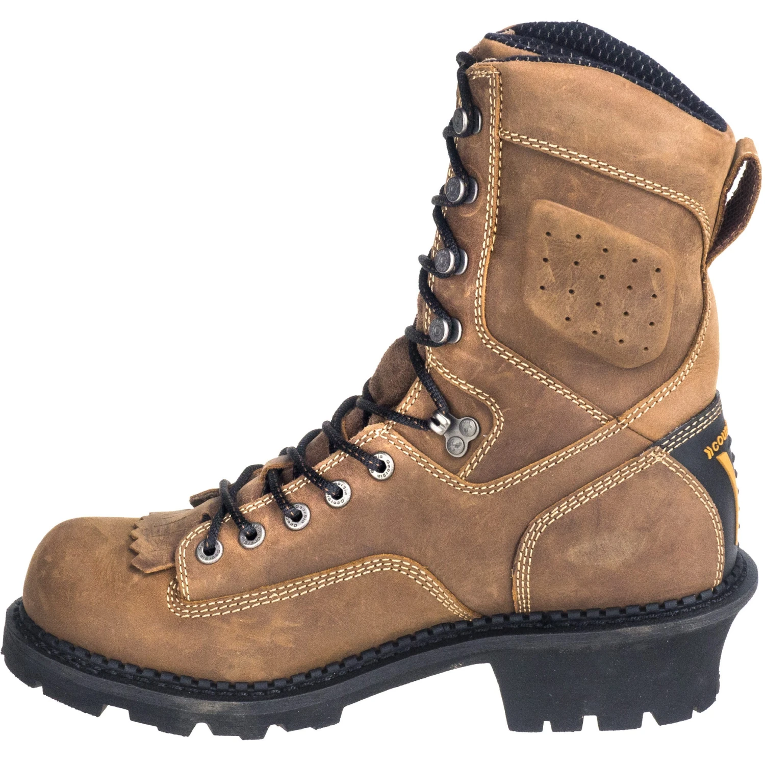 Georgia Boots: Brown Composite Toe Waterproof 9-Inch Comfort Core Men's GB00097 Logger Boots 7 Georgia Boots: Brown Composite Toe Waterproof 9-Inch Comfort Core Men's GB00097 Logger Boots - Image 5
