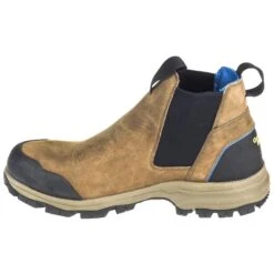 Georgia Boots: Waterproof Non-Metallic Men's GB00106 Brown Blue Collar Chelsea Romeo Boots -Georgia Boot Store georgia gb00106 i 01