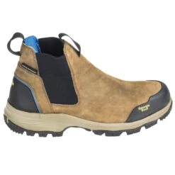 Georgia Boots: Waterproof Non-Metallic Men's GB00106 Brown Blue Collar Chelsea Romeo Boots -Georgia Boot Store georgia gb00106 o 01