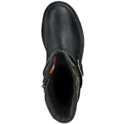 Harley Davidson Boots: Men's Black 95194 Booker Side Zip Boots -Georgia Boot Store harley davidson d95194 t 01 1