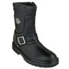 Harley Davidson Boots: Men's Black 95194 Booker Side Zip Boots -Georgia Boot Store harley davidson d95194 t 01 6