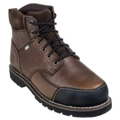 Iron Age Boots: Men's Brown IA0163 Steel Toe Internal Met Guard Work Boots -Georgia Boot Store ia0163 1