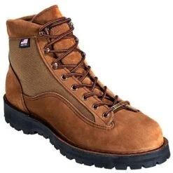 Danner Boots: Men's Brown 33000 USA-Made Waterproof Slip-Resistant Light II Boots -Georgia Boot Store image 64933