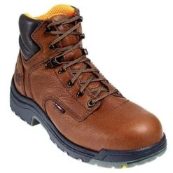 Timberland PRO Boots: Men's Brown 26063 TiTAN Safety Toe EH 6" Work Boots -Georgia Boot Store image 73516