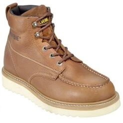 Wolverine Boots: Men's 8289 Steel Toe Wedge Sole Moc Toe Boots -Georgia Boot Store image 81633