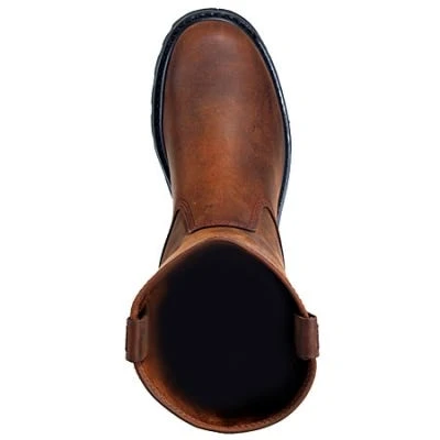 Caterpillar Boots: Men's Brown Revolver Slip-On 72191 Wellington Slip-Resistant Boots 4 Caterpillar Boots: Men's Brown Revolver Slip-On 72191 Wellington Slip-Resistant Boots - Image 2