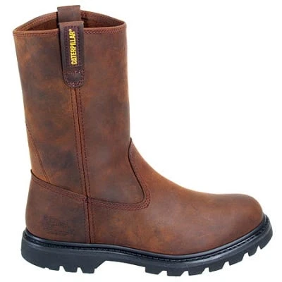 Caterpillar Boots: Men's Brown Revolver Slip-On 72191 Wellington Slip-Resistant Boots 8 Caterpillar Boots: Men's Brown Revolver Slip-On 72191 Wellington Slip-Resistant Boots - Image 6