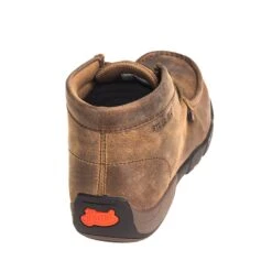 Justin Boots: Men's 235 Dark Brown Steel Moc Toe EH Work Boots -Georgia Boot Store justin 235 b 01