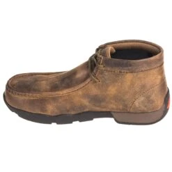 Justin Boots: Men's 235 Dark Brown Steel Moc Toe EH Work Boots -Georgia Boot Store justin 235 i 01