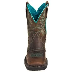 Justin Boots: Women's GY9624 8-Inch Mandra Chocolate Brown Cowboy Boots -Georgia Boot Store justin l9624 f 01