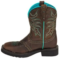 Justin Boots: Women's GY9624 8-Inch Mandra Chocolate Brown Cowboy Boots -Georgia Boot Store justin l9624 i 01
