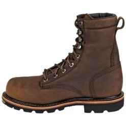 Justin Boots: Men's WK630 Brown Waterproof Composite Toe Met Guard Boots -Georgia Boot Store justin wk630 i 01 1