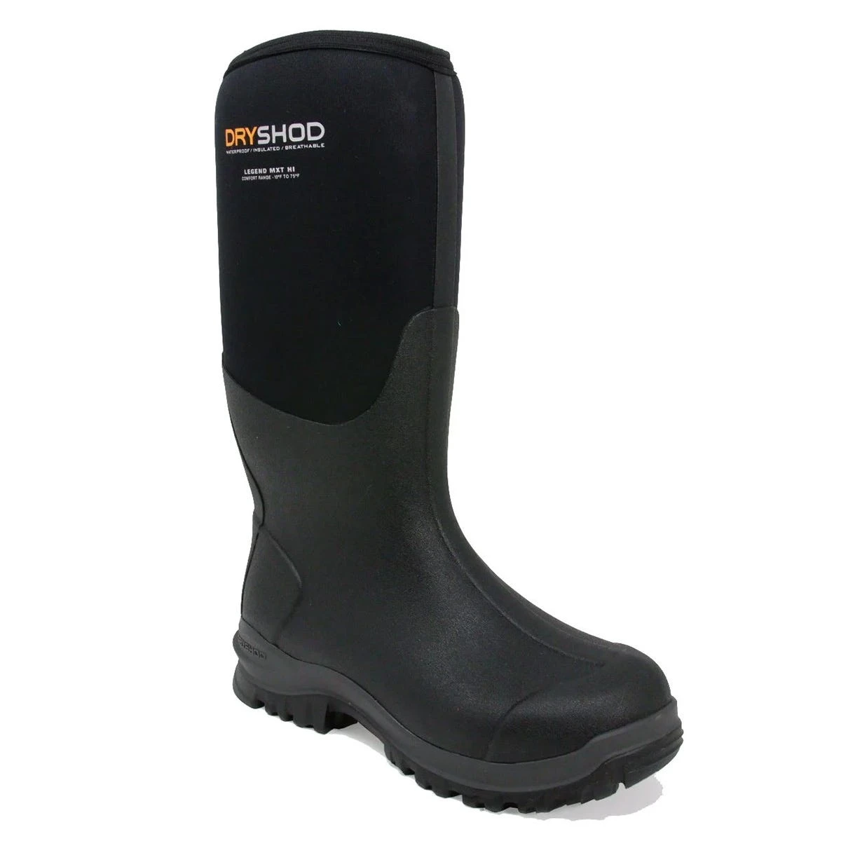 DryShod Boots: Men's LGX-MH-BK Black Legend Hi Calf Waterproof Adventure Boot 3 DryShod Boots: Men's LGX-MH-BK Black Legend Hi Calf Waterproof Adventure Boot