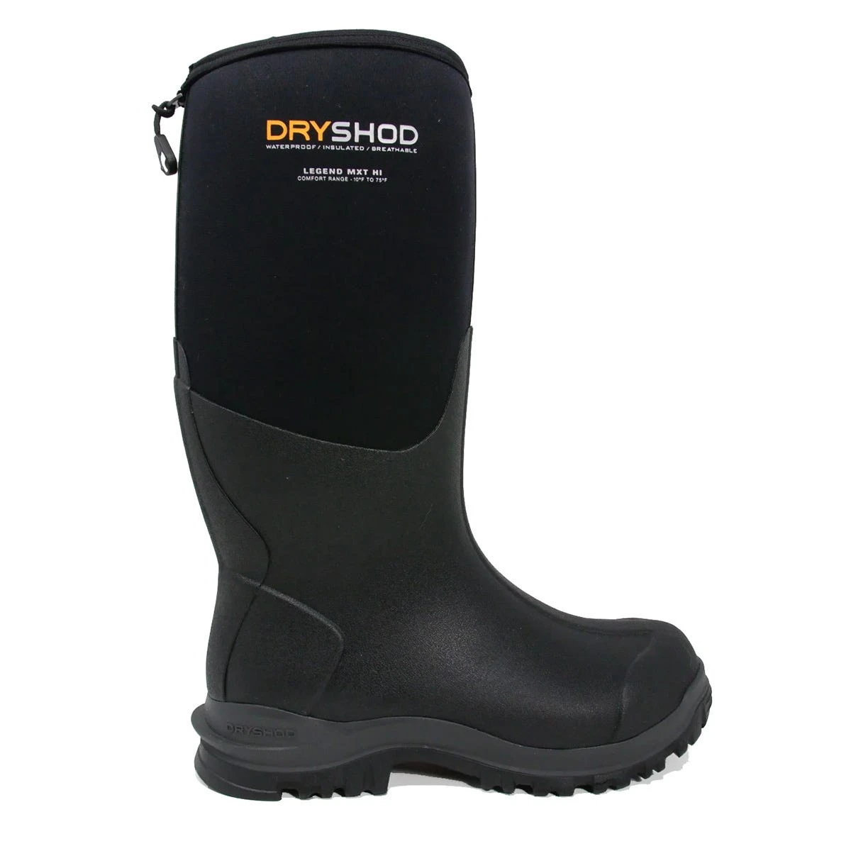 DryShod Boots: Men's LGX-MH-BK Black Legend Hi Calf Waterproof Adventure Boot 4 DryShod Boots: Men's LGX-MH-BK Black Legend Hi Calf Waterproof Adventure Boot - Image 2