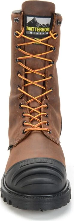 Matterhorn Boots: Men's MT910 Brown 10" Waterproof Steel Toe Internal Metguard Work Boot -Georgia Boot Store mt910 500xauto toe 1