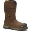 CAT Boots: Men's P91448 Brown Composite Toe Pyramid Pull On Excavator Superlite Boot -Georgia Boot Store p91448