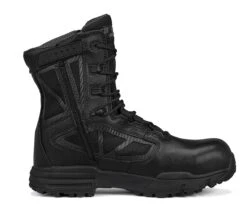 Tactical Research Boots: Men's TR998ZWPCT Black TR Chrome Side-Zip Waterproof CT Combat Boots -Georgia Boot Store r0exdf g