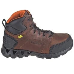 Reebok Boots: Men's RB7605 EH Internal Met Guard Carbon Safety Toe Brown ZigKick Hikers -Georgia Boot Store reebok rb7605 o 01
